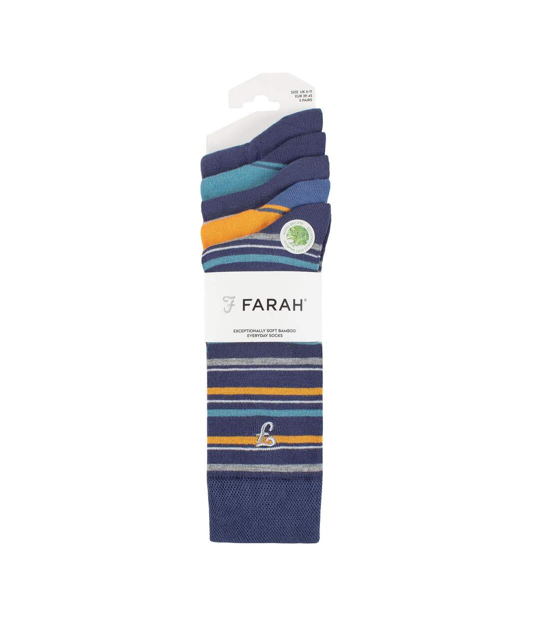 5 Pr Chaussettes Homme Été Respirantes en Bambou-2