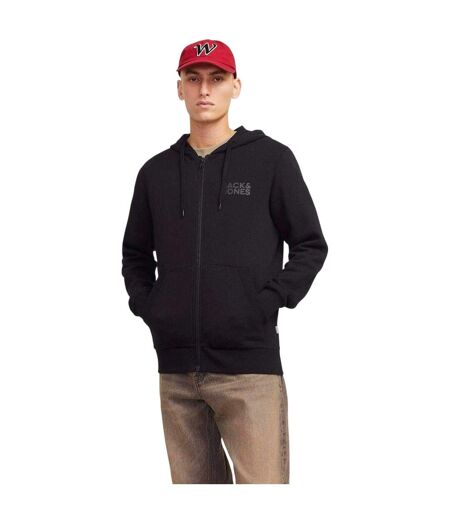 Veste À Capuche Motif/style Logo Homme Noir Jack And Jones