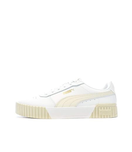Baskets beige/blanc femme puma  carina