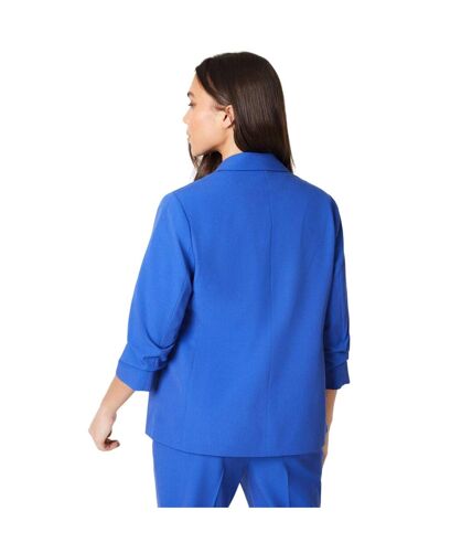 Womens/ladies petite ruched blazer cobalt Dorothy Perkins