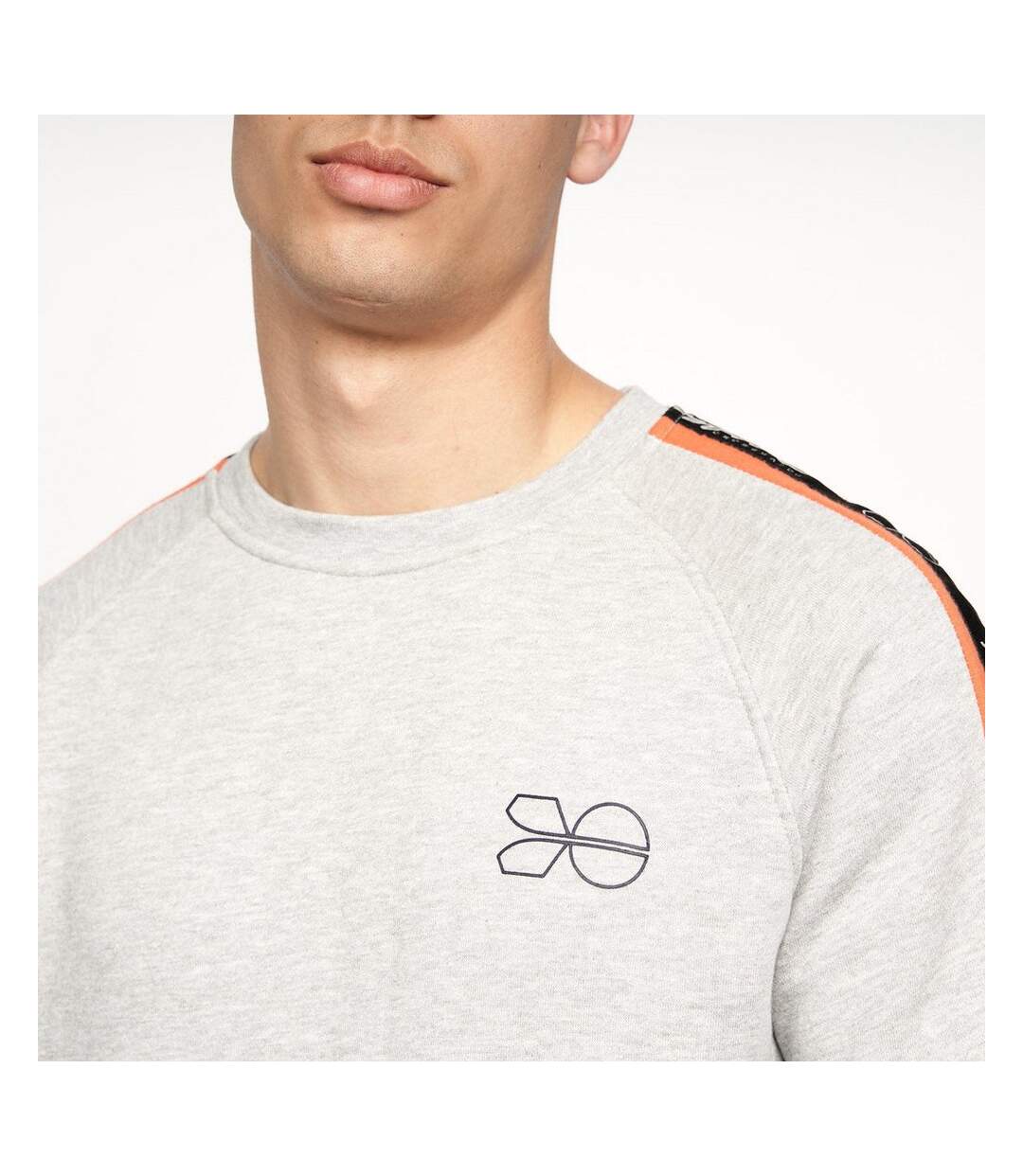 Crosshatch Mens Grassmeere Sweatshirt (Grey Marl)