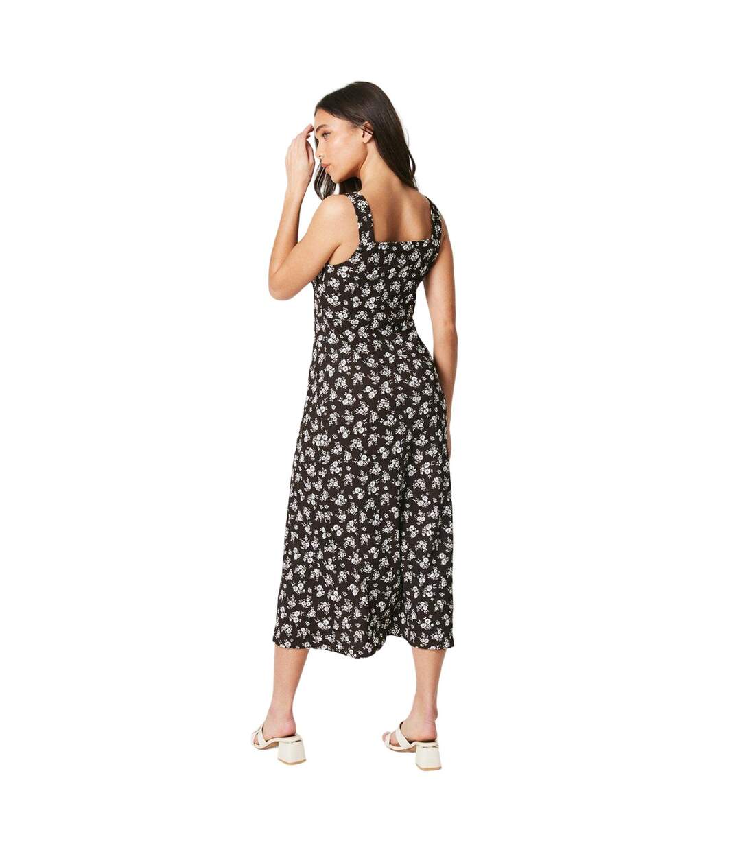 Robe mi-longue femme monochrome Dorothy Perkins-2