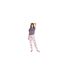 Womens/ladies Roses Jogging Bottoms Pink PJ Salvage-1