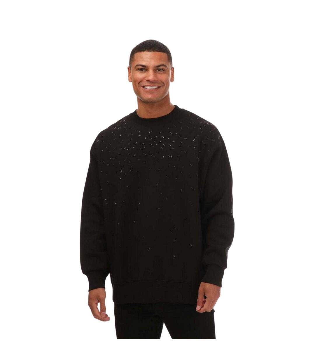 Sweat Manches Longues Motif/style Brisé Homme Noir Emporio Armani-2