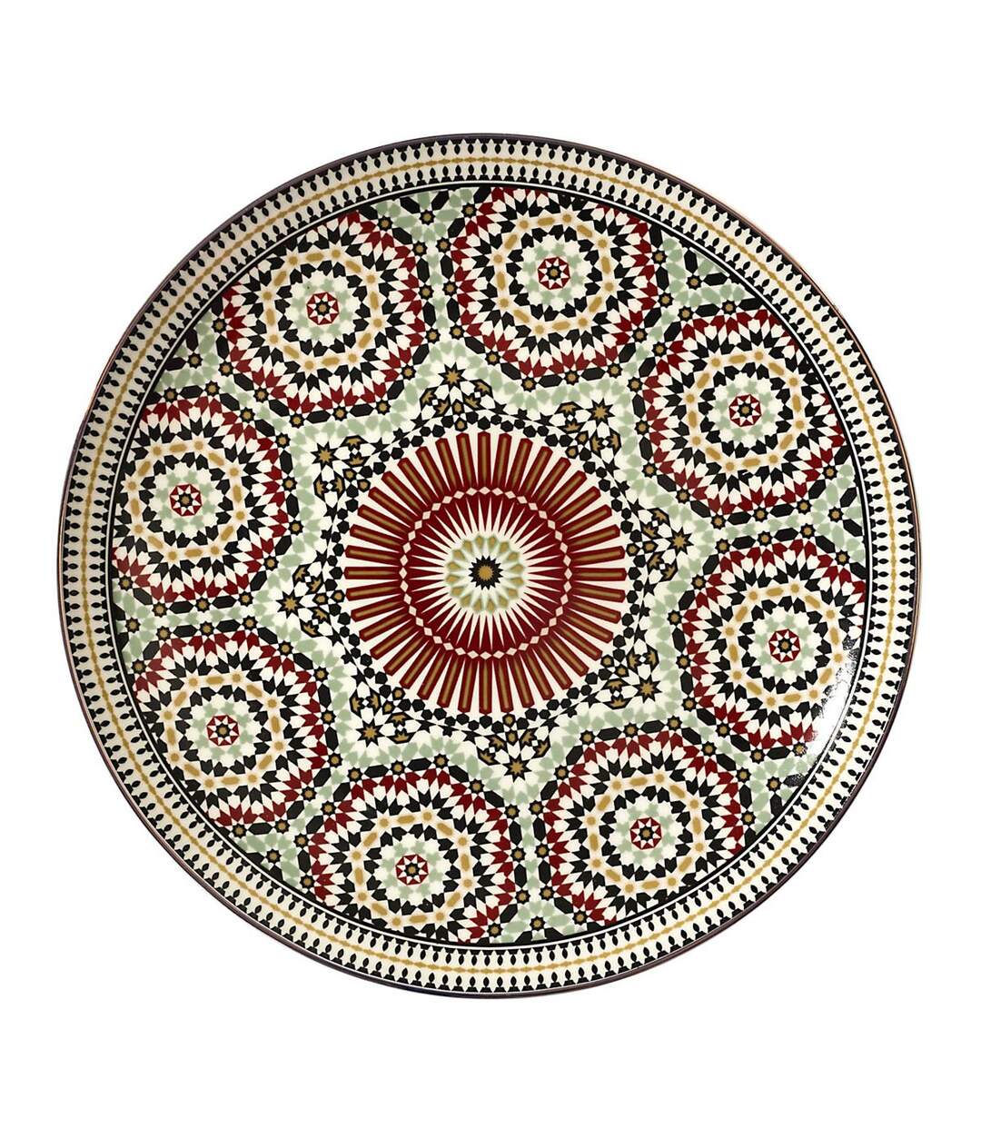 Lot de 6 Assiettes Plates Zahra 26cm Multicolore-1