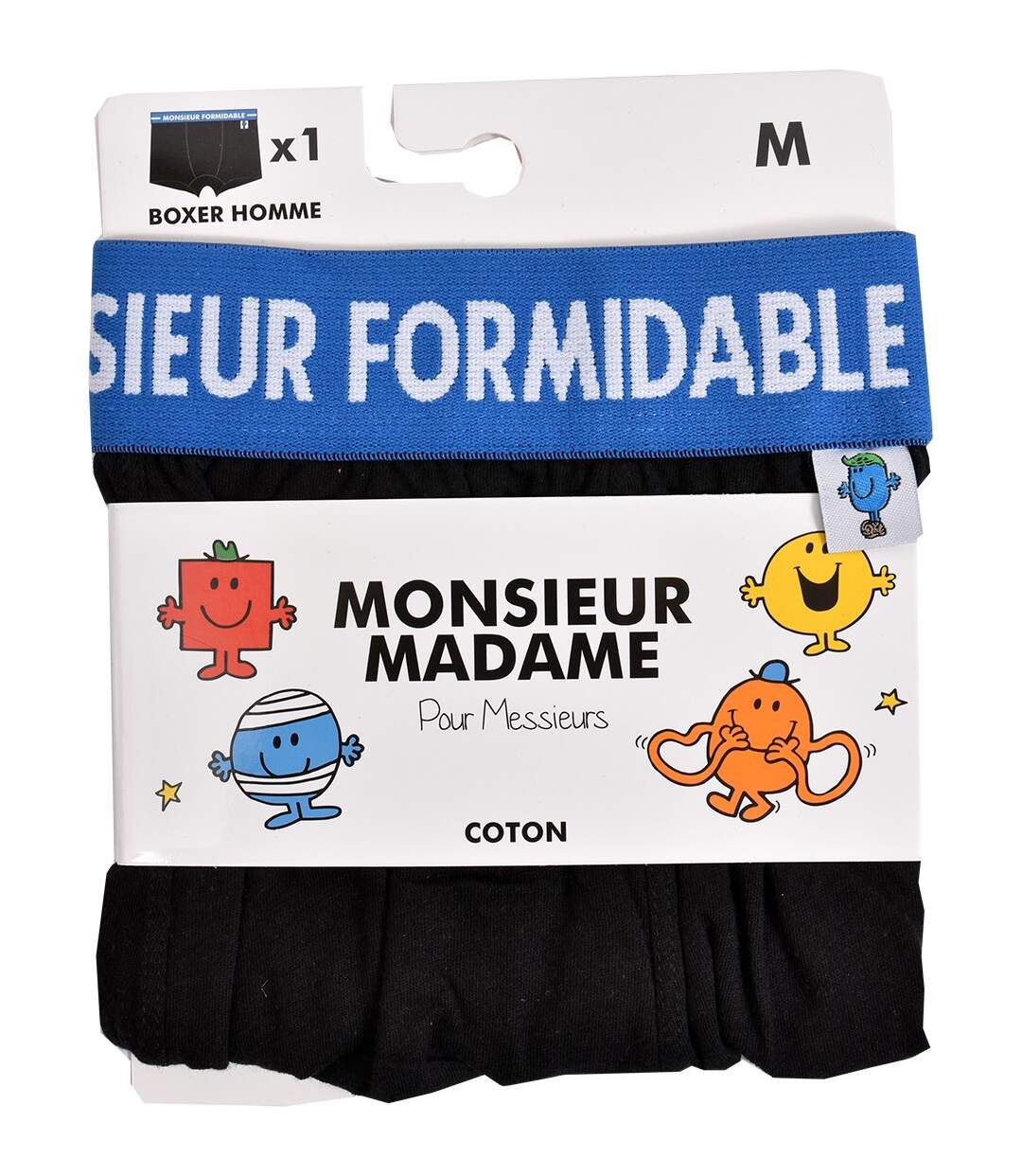 Boxer Homme humoristique MONSIEUR MADAME Ultra confort Pack de 2 Boxers 0140 MR FORMIDABLE