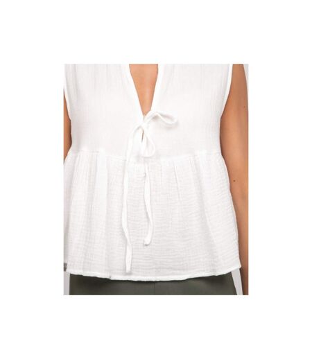 Top gaze de coton FROZETTE - Dona X Lisa