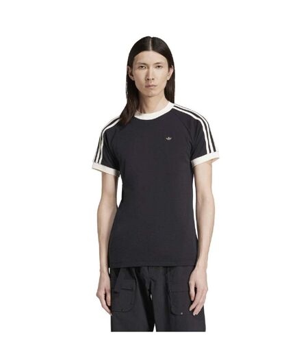 Mens Cali 3 Stripes T-shirt Black Adidas
