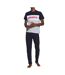Pyjama marine/gris homme lacoste 4h9925-1