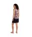 Womens/ladies sophie flowers tank top dark blue Animal-4