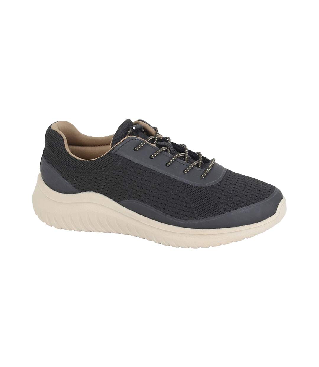 Womens/ladies Maisy Trainers Black Boulevard-1