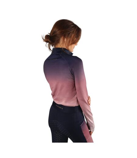 Haut thermique elevate femme bleu marine / rose HyFASHION