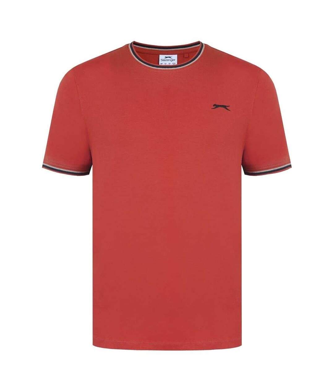 Mens Cotton T-shirt Black Slazenger-4