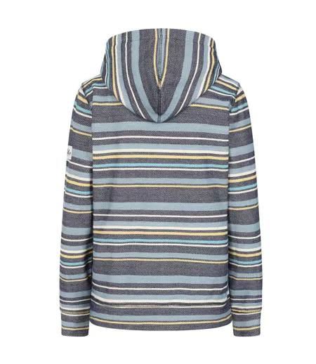 Veste À Capuche Motif/style Rayé Femme Lilas Foncé Lazy Jacks