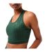 Womens/ladies Geometric Sports Bra Green Lacoste-4