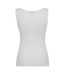 Womens/ladies Star Embroidered Tank Top Pure White Guess-3