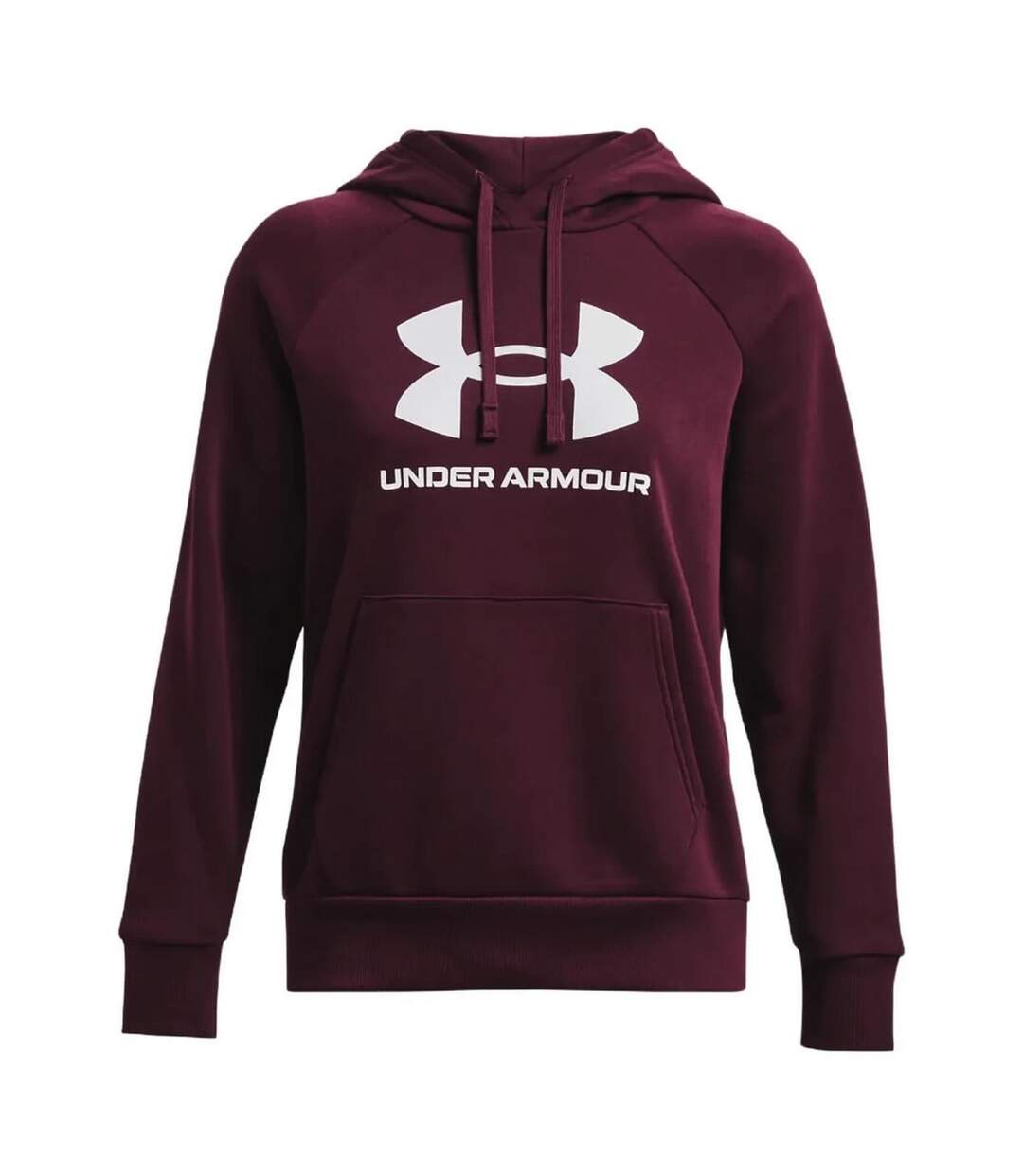 Sweat À Capuche Entraînement Style Gros Logo Rival Homme Pourpre Under Armour-2