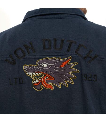 Sur-chemise homme en twill avec broderie Wall Vondutch