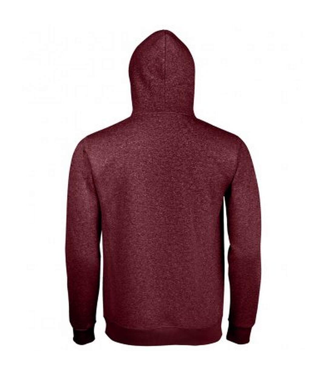 Sweat à capuche spencer unisexe bordeaux chiné SOLS-2