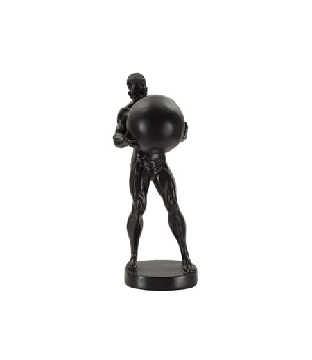 Statuette Homme Athlétique Atlas 43cm Noir