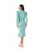 Robe mi-longue femme vert Principles