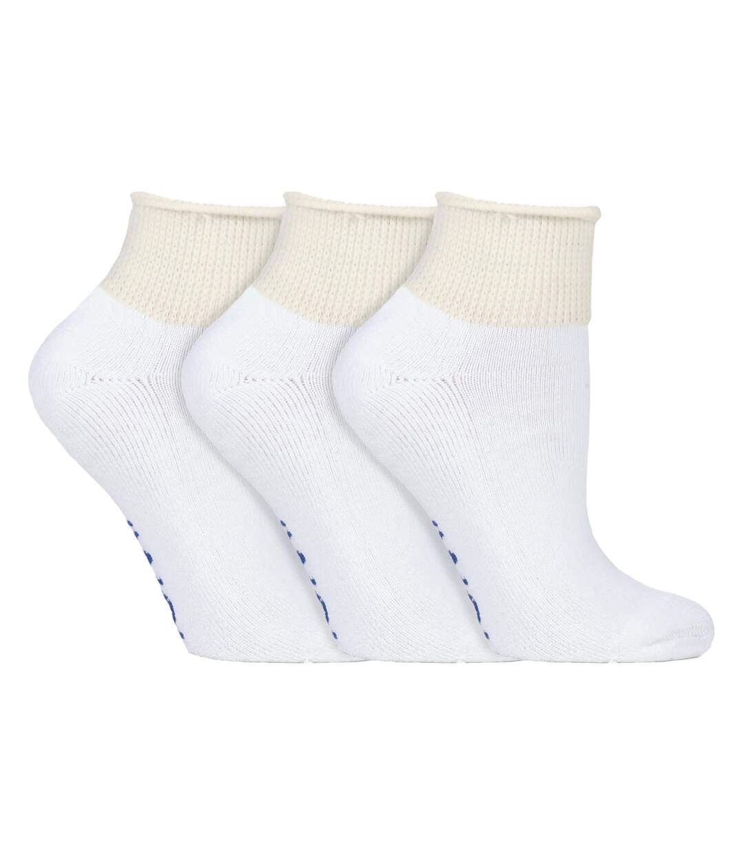 3 Paires Chaussettes de Diabetiques Basses Coton-1