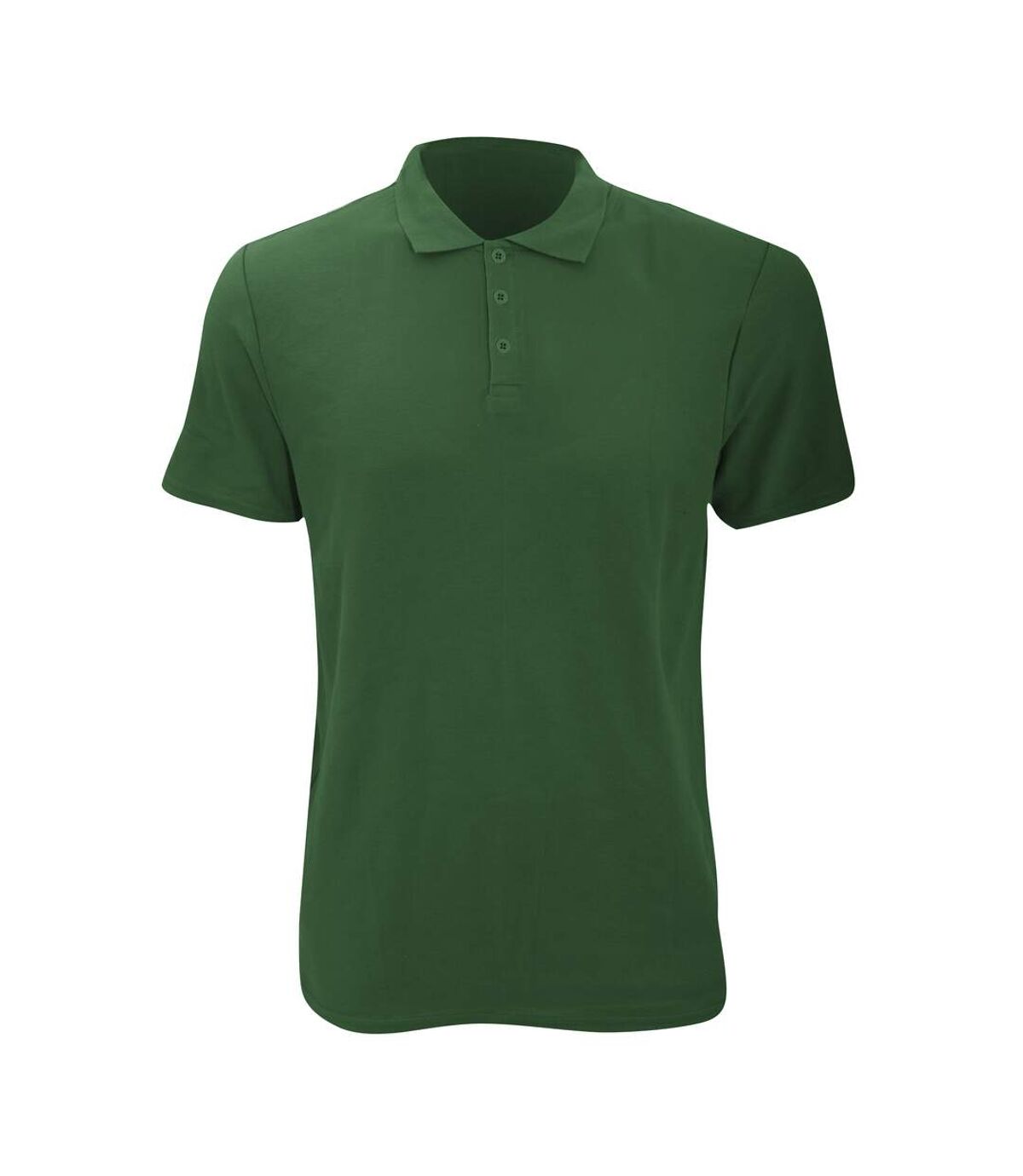 Anvil Mens Fashion Double Pique Plain Polo Shirt (210 GSM) (Forest Green)
