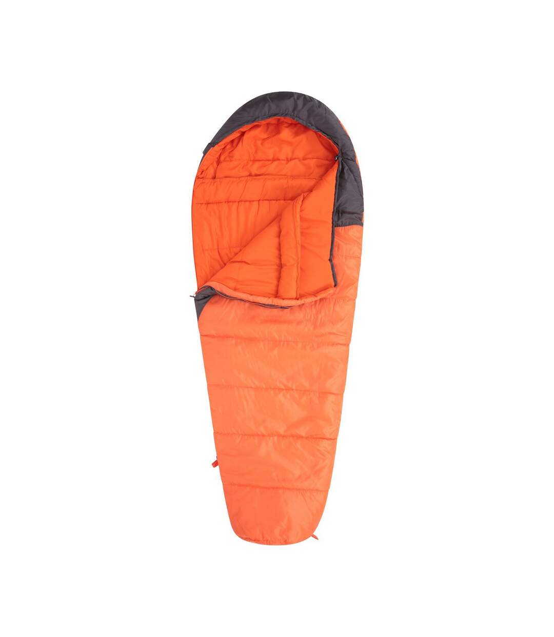 Unisex adult summit 250 right zip winter mummy sleeping bag one size orange Mountain Warehouse-4