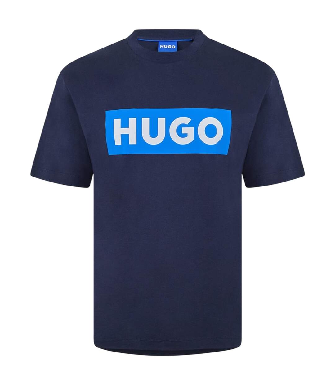 T-shirt Motif/style Logo Rectangulaire Adulte Bleu Marine Hugo Boss-1