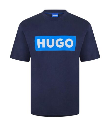 T-shirt Motif/style Logo Rectangulaire Adulte Bleu Marine Hugo Boss