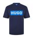 T-shirt Motif/style Logo Rectangulaire Adulte Bleu Marine Hugo Boss-1