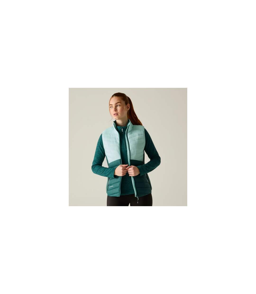 Veste Sans Manches Leedre Femme Turquoise Pâle Vert Sarcelle Regatta-1