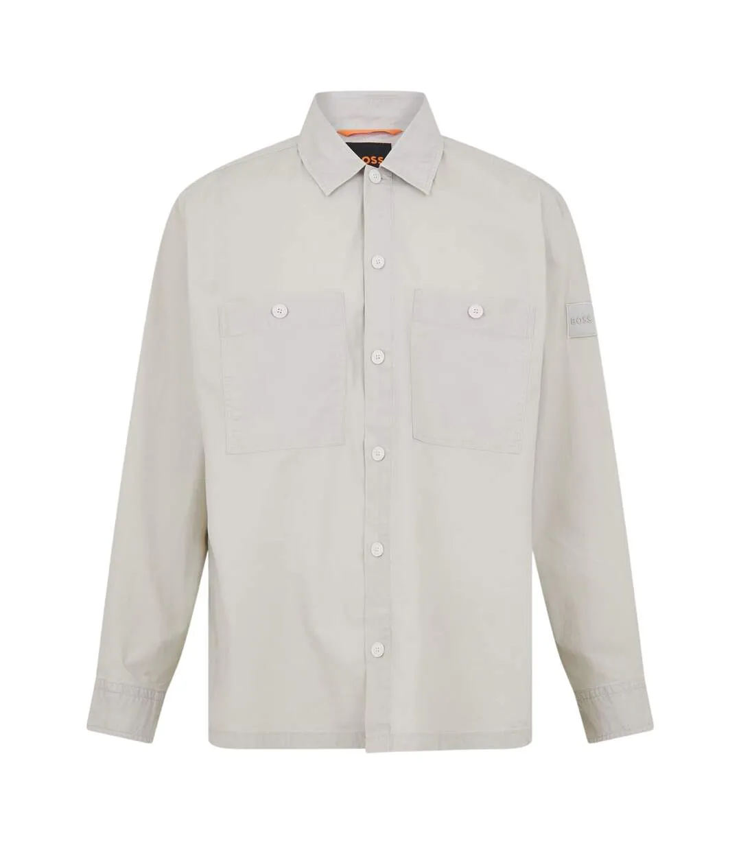 Surchemise Manches Longues Motif/style Fût Homme Beige Clair Boss-2