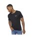 T-shirts Basicstandard Homme Noir Gris Blanc Crosshatch-4