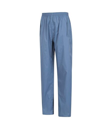 Womens/ladies Pakka Waterproof Over Trousers Blue Mountain Warehouse