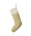 Brand Lab Jute Christmas Stocking (Natural/Cream) (One Size) - UTPC5096