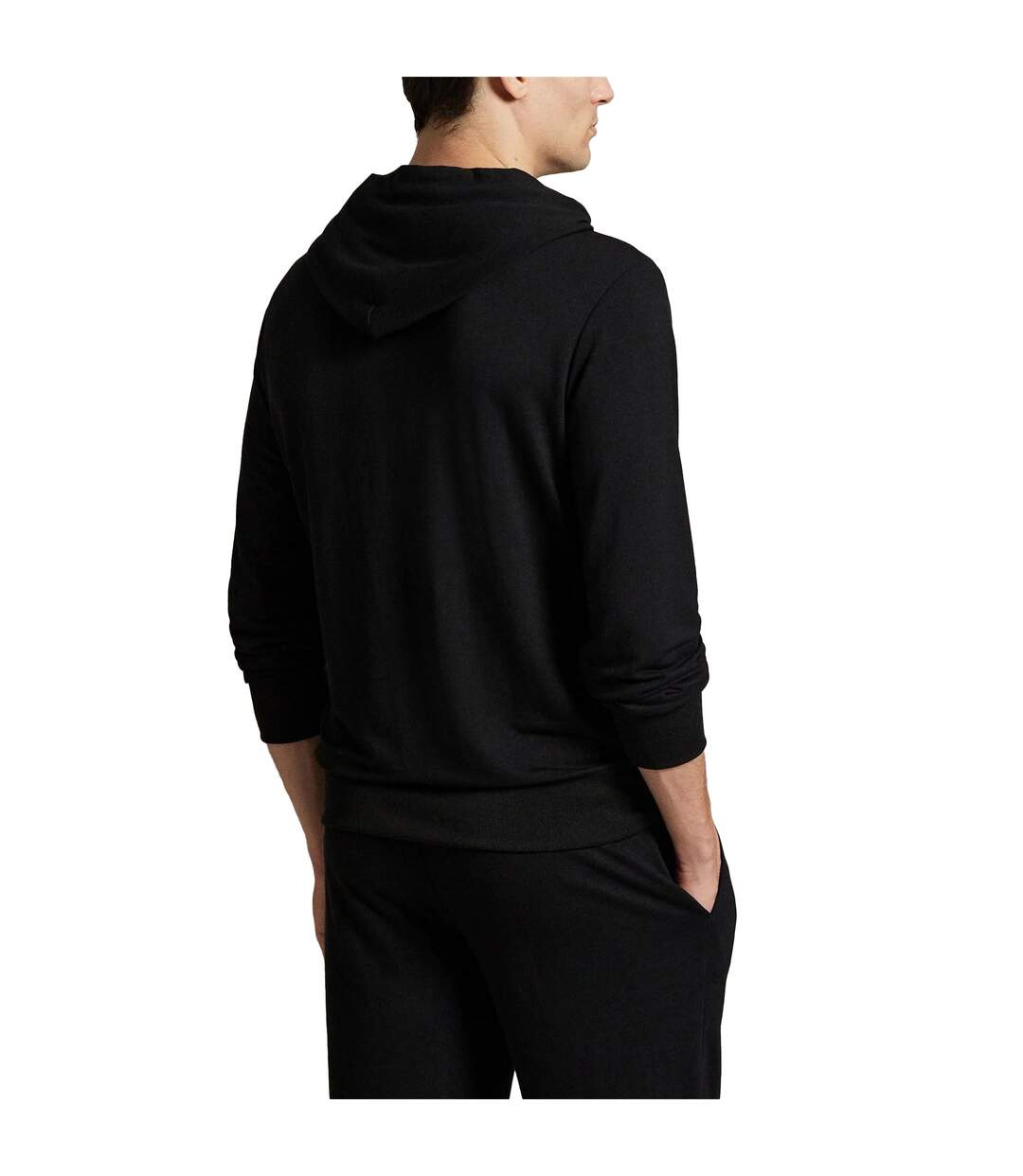 Mens Logo Pullover Hoodie Black Ralph Lauren-3
