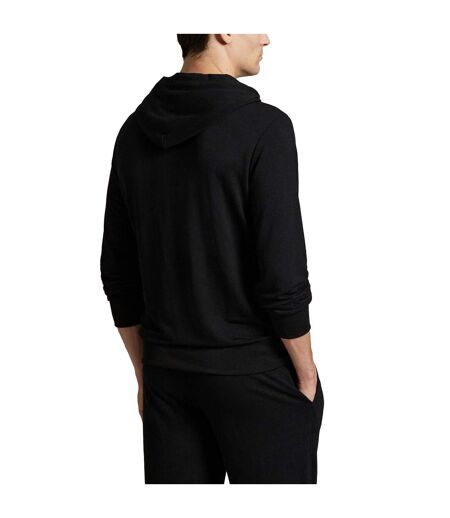 Mens Logo Pullover Hoodie Black Ralph Lauren