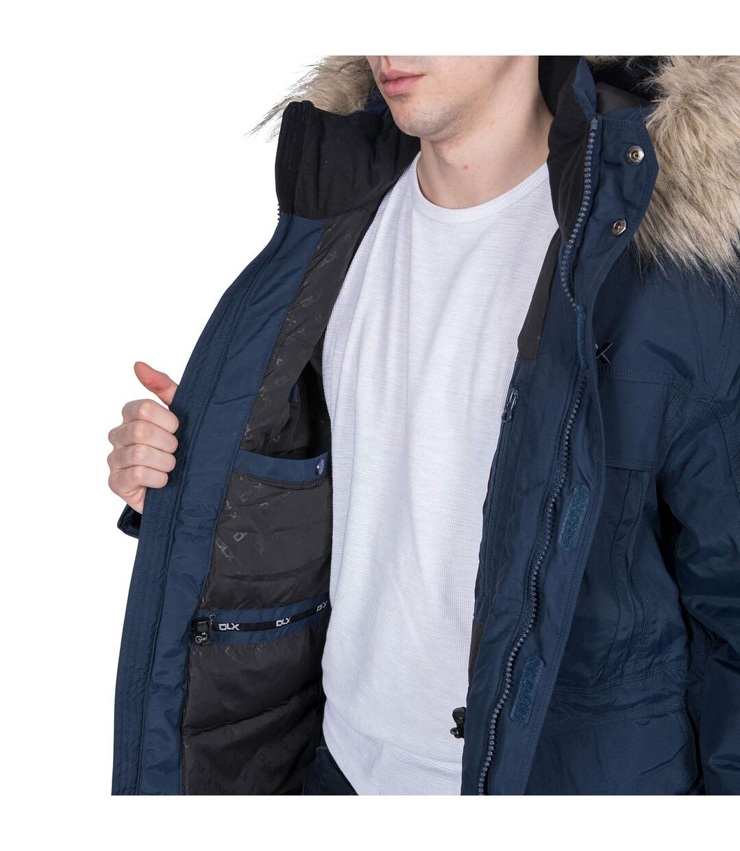 Trespass Mens Highland Waterproof Parka Jacket (Navy) - UTTP1304-4