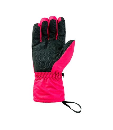 Hi-Tec Womens/Ladies Galena Contrast Ski Gloves (Sangria Pink/Black)