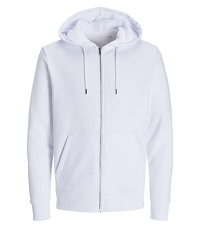 Sweat zippé à capuche - JACK&JONES - Unisexe - JJ3907 - blanc