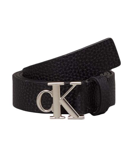 Ceinture noire femme calvin klein jeans monogram - t 100