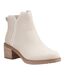 Womens/ladies Hailey Leather Ankle Boots Beige Toms-1