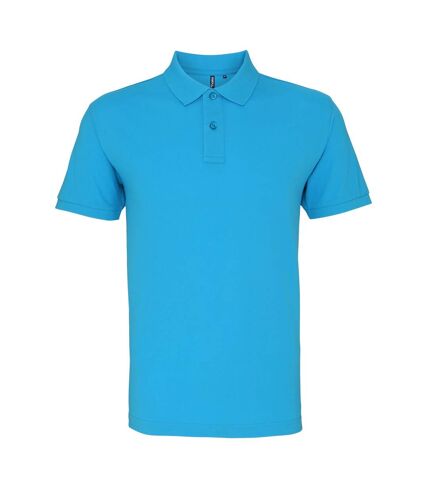 Asquith & Fox Mens Plain Short Sleeve Polo Shirt (Turquoise)
