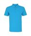 Asquith & Fox Mens Plain Short Sleeve Polo Shirt (Turquoise)
