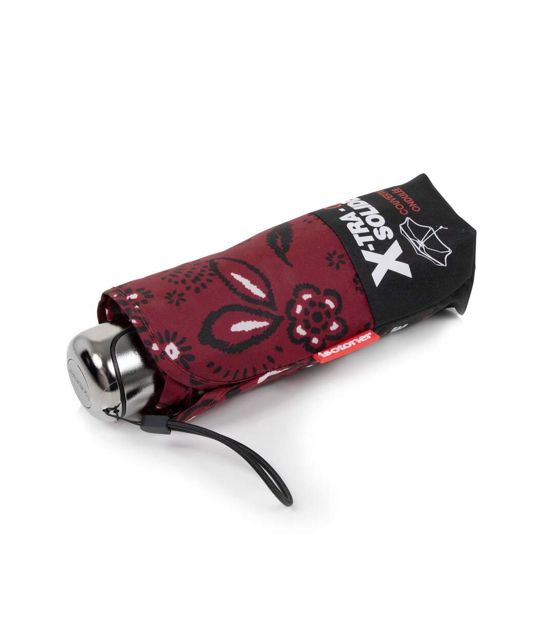 Isotoner Parapluie femme xtra solide antiretournement, compact et léger 17,5cm, déperlant-1