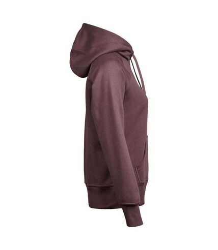 Tee Jays Womens/Ladies Raglan Hooded Sweatshirt (Grape)