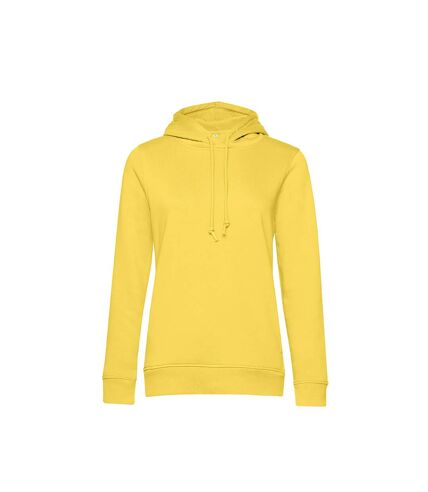 Sweat à capuche femme jaune vif B&C