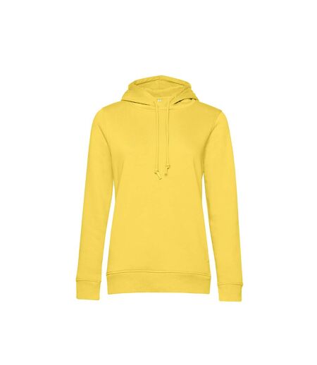 Sweat à capuche femme jaune vif B&C