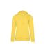 Sweat à capuche femme jaune vif B&C